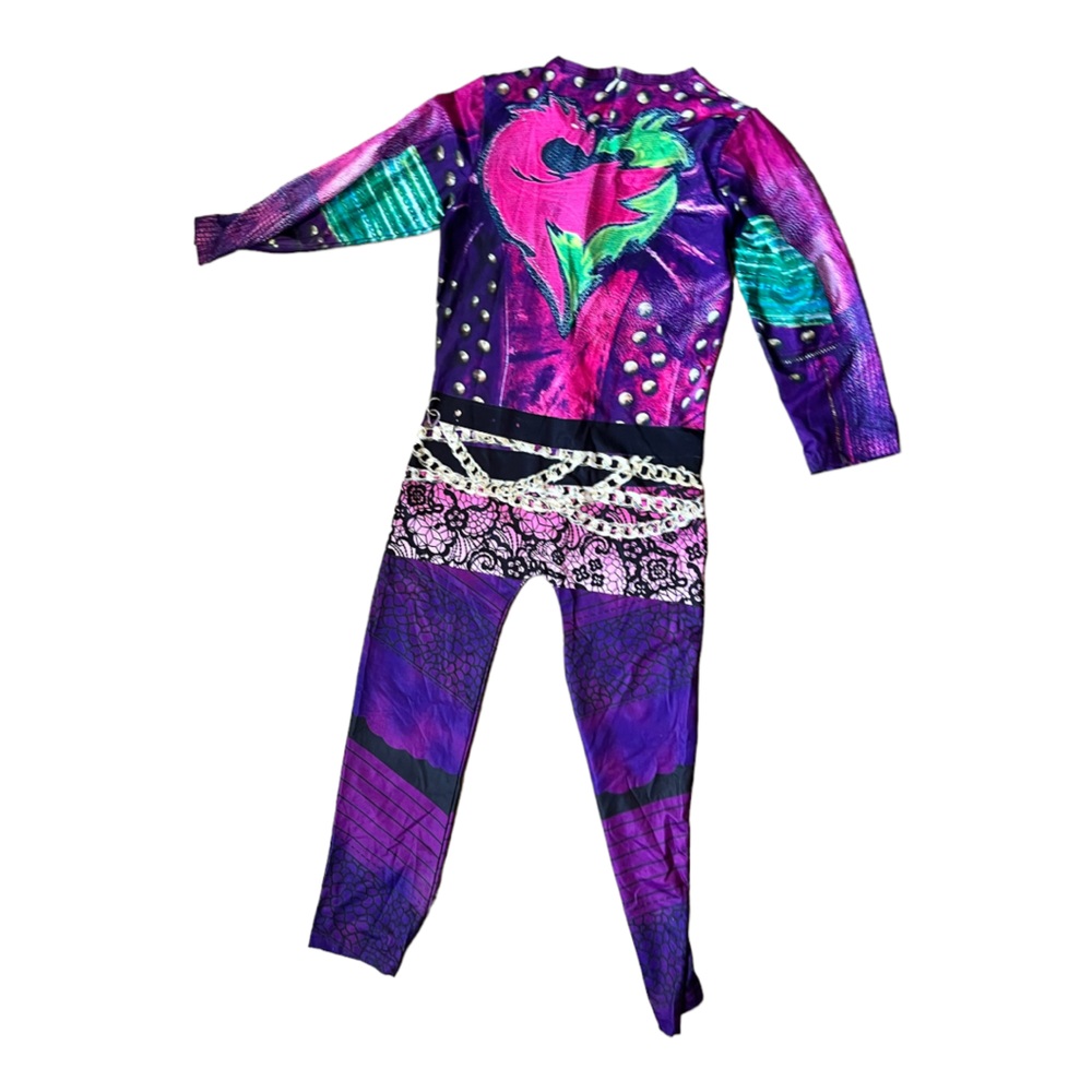 Descendants Style Kids Halloween Costume Dress Purple Pink Approx 4-6y - Picture 2 of 2